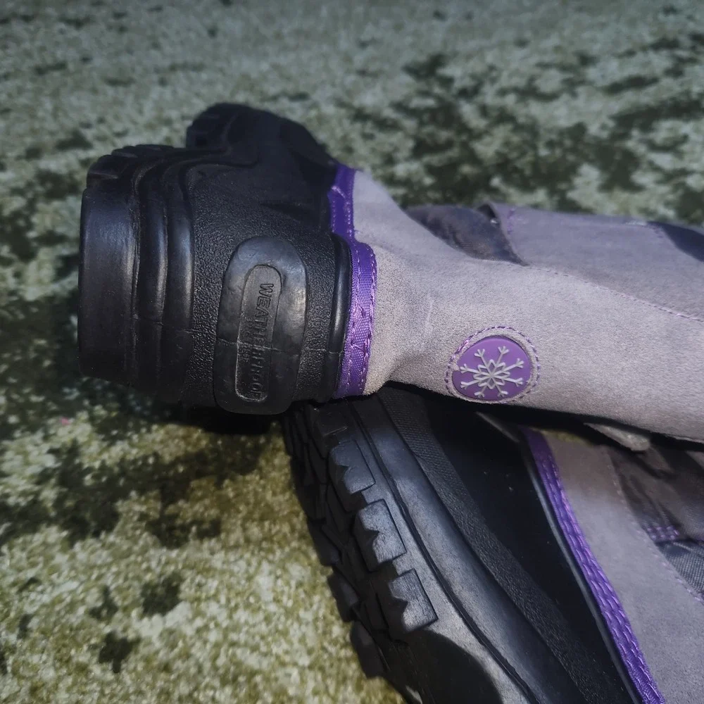 Weather Proof‎ Since 1948 Duck Snow Boots Size 7 M Gray Purple